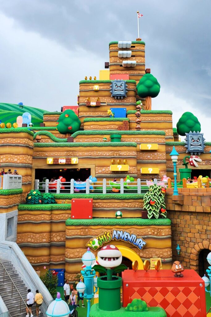 Nintendo world during the day with Yoshi Ride