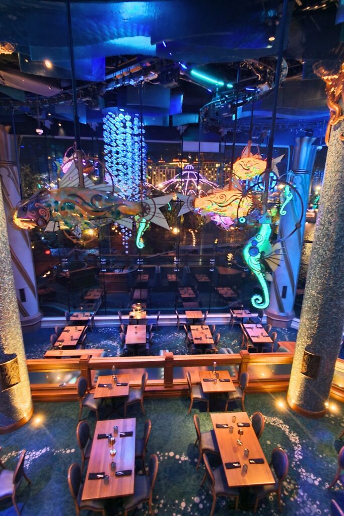 inside Atlantic restaurant at Epic Universe