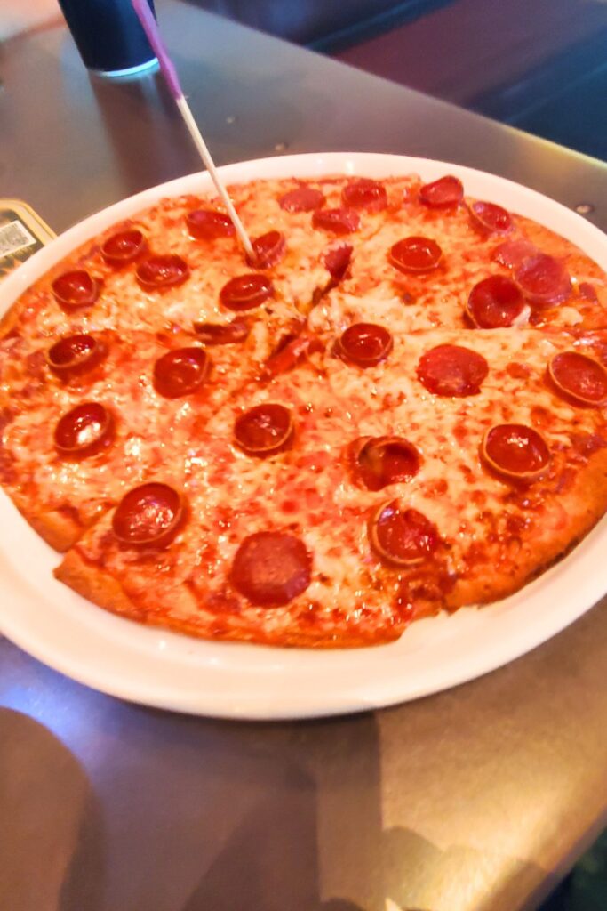 Pizza moon gluten free pepperoni pizza